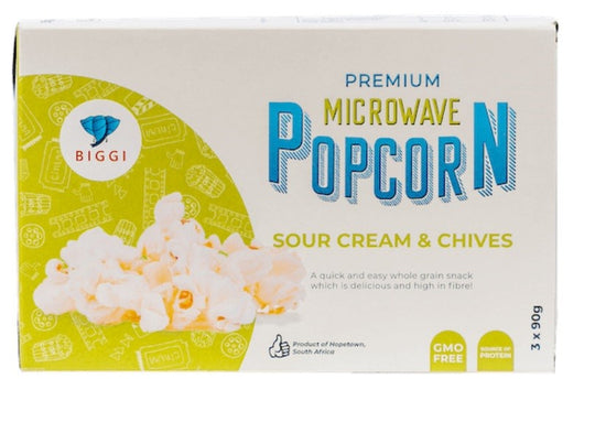 Sour Cream & Chives Microwave Popcorn 3x90g – SAFARI Factory Shop
